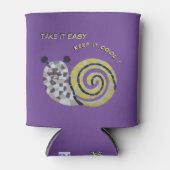 かわいいカタツムリのモザイクの顧客。テイクit簡単クーラーボックス 缶クーラー (正面)