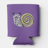 かわいいカタツムリのモザイクの顧客。テイクit簡単クーラーボックス 缶クーラー (裏面)