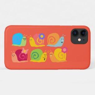 かわいいカタツムリの幸せ iPhone 11 ケース