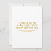 かわいいカタツムリの溝深い夏のメールこんにちは カード (裏面)