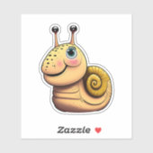 かわいいカタツムリの漫画のシール シール (シート)