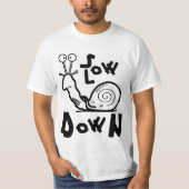 かわいいカタツムリの漫画Tシャツ Tシャツ (正面)