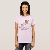 かわいいカタツムリの辛抱強さのモチベーションの引用 Tシャツ (正面フル)