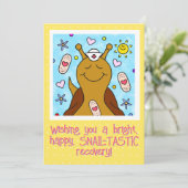 かわいいカタツムリナースが元気になる カード (スタンド正面)