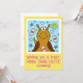 かわいいカタツムリナースが元気になる カード (正面/裏面インサイチュ)