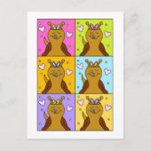 かわいいカタツムリポップ・アートのアートバニーイヤーイースター | シーズンポストカード (正面)