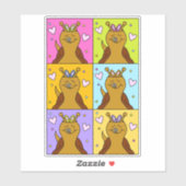 かわいいカタツムリポップ・アートのアートバニーイヤーイースター | ビニル シール (シート)