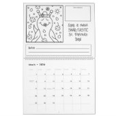 かわいいカタツムリ大2026色 カレンダー (3月 2026)