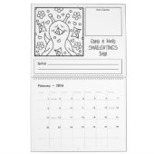 かわいいカタツムリ大2026色 カレンダー (2月 2026)