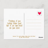 かわいいカタツムリ秋ひまわり考えガーデンズオブユー ポストカード (裏面)