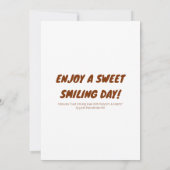 かわいいカタツムリ送信スマイル | あいさつ カード (裏面)