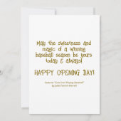 かわいいカタツムリ野球恵み | あいさつ カード (裏面)