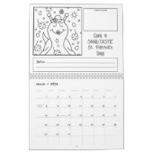 かわいいカタツムリ2026中色系 カレンダー (3月 2026)