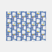 かわいいカタツムリ フリースブランケット (正面(横))