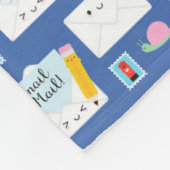 かわいいカタツムリ フリースブランケット (角)