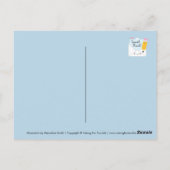 かわいいカタツムリ ポストカード (裏面)