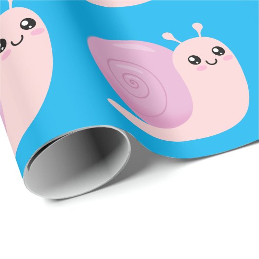 かわいいカタツムリ ラッピングペーパー (ロールコーナー)
