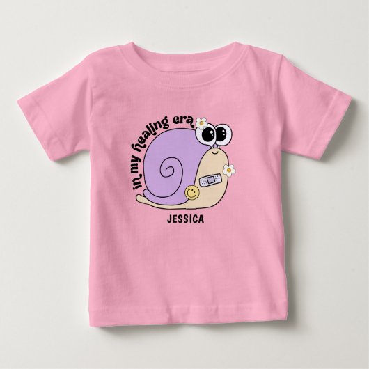 かわいいカタツムリ | In My Healing Era ベビーTシャツ (正面)