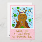 かわいいカタツムリSt patricks day | シーズンカード (正面/裏面)
