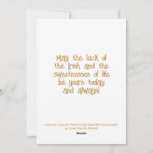 かわいいカタツムリSt patricks day | シーズンカード (裏面)