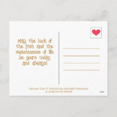 かわいいカタツムリSt patricks day | シーズンポストカード (裏面)