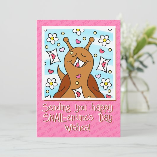 かわいいカタツムレンティーンズデイカラーリング | シーズンカード (スタンド正面)