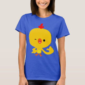 かわいいカッコいいマンガのシックな女性Tシャツ Tシャツ