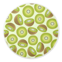 かわいいカットキウイ模様 セラミックノブ