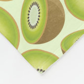 かわいいカットキウイ模様 フリースブランケット (角)