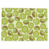 かわいいカットキウイ模様 ラージペーパーバッグ (裏面)