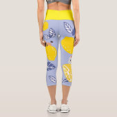 かわいいカットレモンと猫 カプリレギンス (裏面)