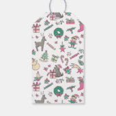 かわいいカップケーキここにクリスマスのギフトタグを扱う ギフトタグ (裏面)