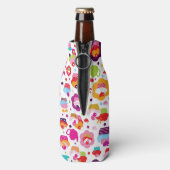 かわいいカップケーキとお茶ポット ボトルクーラー (ボトル裏面)