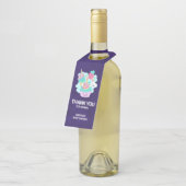 かわいいカップケーキとハッピーアイスクリームありがとう ボトルネックタグ (アングル)