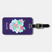 かわいいカップケーキとハッピーアイスクリーム ラゲッジタグ (正面横)