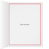 かわいいカップケーキと大きな余分な大きなクリスマスカード (内側(右))