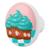 かわいいカップケーキのキッチンデッキ セラミックノブ (右)