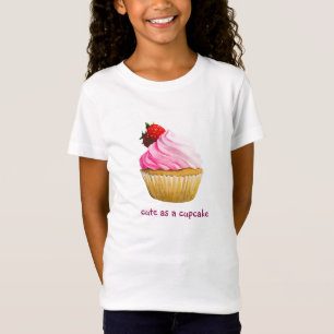 かわいいカップケーキのデザイン Tシャツ