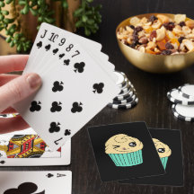 かわいいカップケーキのトランプ