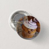 かわいいカップケーキのバッジ 缶バッジ (正面&裏面)