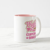 かわいいカップケーキのパン屋 ツートーンマグカップ (正面右)