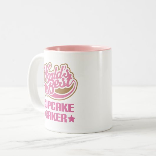 かわいいカップケーキのパン屋 ツートーンマグカップ (正面左)