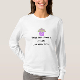 かわいいカップケーキのフレーズ Tシャツ
