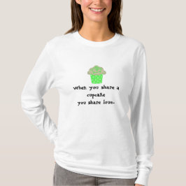 かわいいカップケーキのフレーズ Tシャツ
