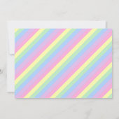 かわいいカップケーキのベビーシャワー 招待状 (裏面)