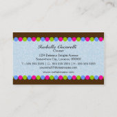 かわいいカップケーキのベーカリーの名刺 名刺 (裏面)