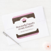 かわいいカップケーキの包装シール スクエアシール (封筒)