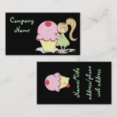 かわいいカップケーキの名刺 名刺 (正面/裏面)