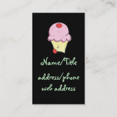 かわいいカップケーキの名刺 名刺 (裏面)