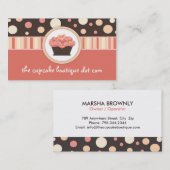 かわいいカップケーキの名刺 名刺 (正面/裏面)